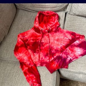 Bombshell crop sweater with hoody